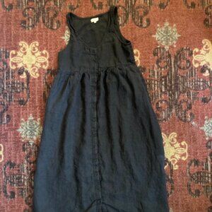 Ozma Billie Dress in Black Linen (S)